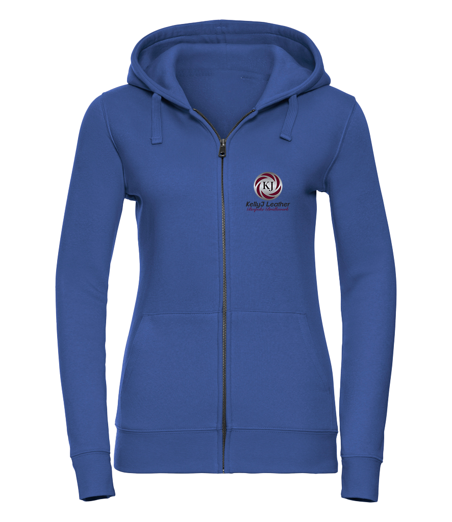 KellyJ Leather Ladies Zipped Hoodie