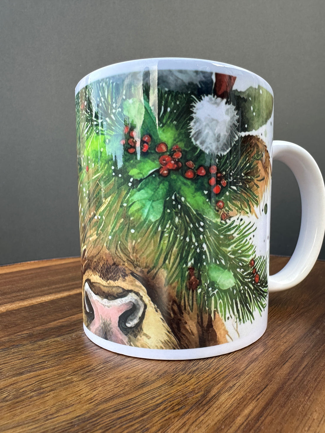 Highland Cow Christmas Mug